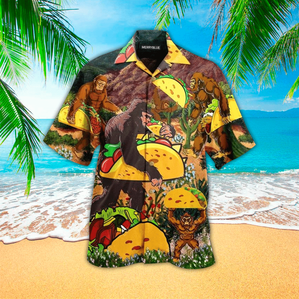 Bigfoot Hawaiian Shirt Perfect Bigfoot Clothing Shirt For Men and Women