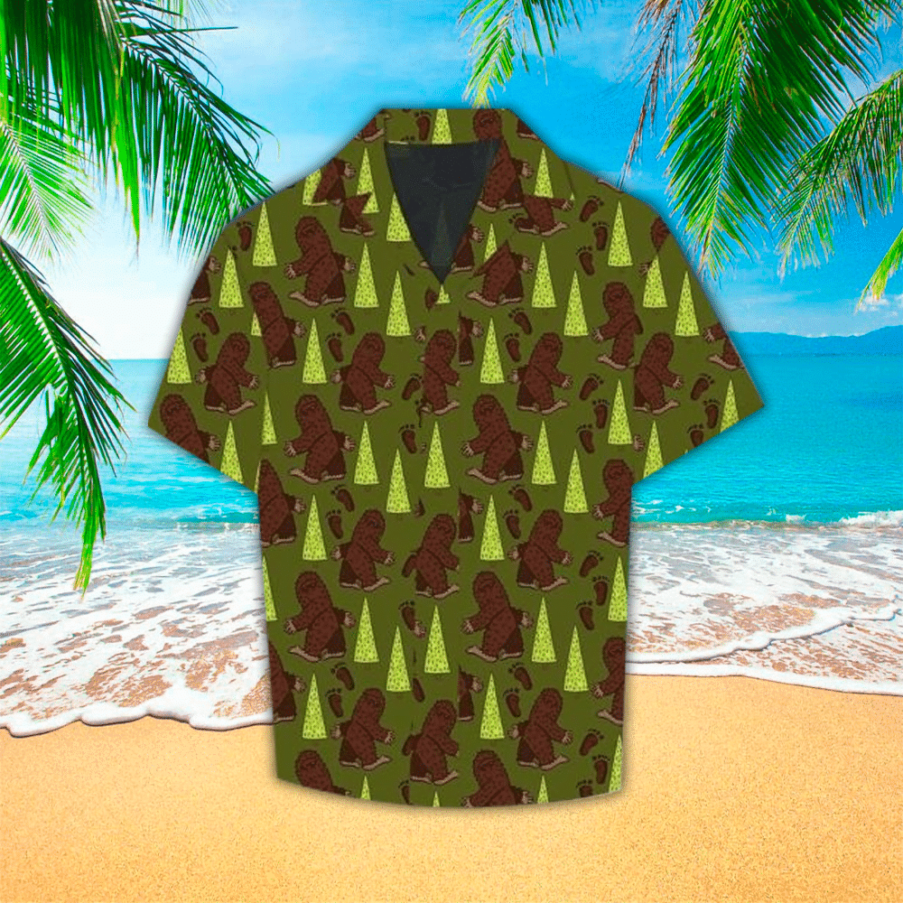 Bigfoot Hawaiian Shirt Perfect Bigfoot Clothing Shirt For Men and Women