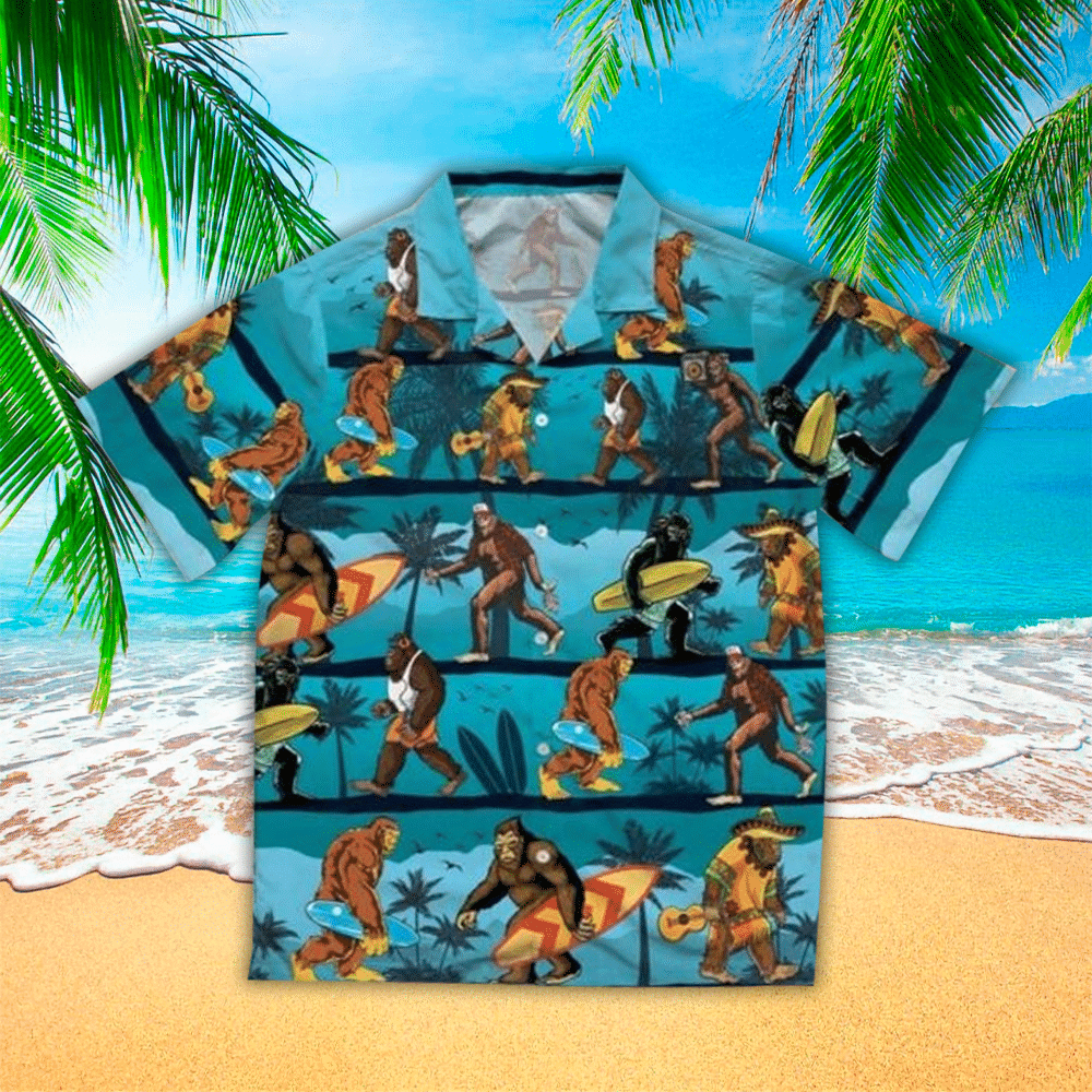 Bigfoot Hawaiian Shirt Perfect Gift Ideas For Bigfoot Lover Shirt For Men and Women