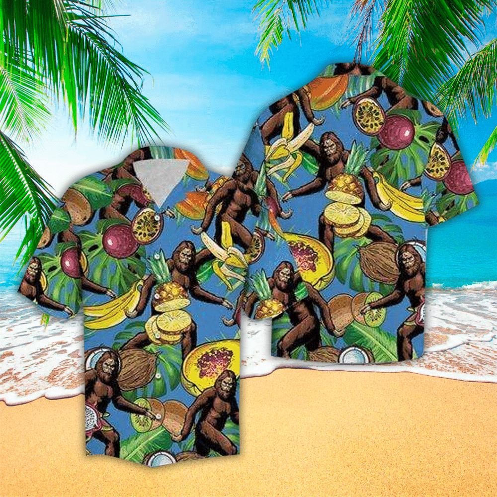 Bigfoot Hawaiian Shirt Perfect Gift Ideas For Bigfoot Lover Shirt For Men and Women