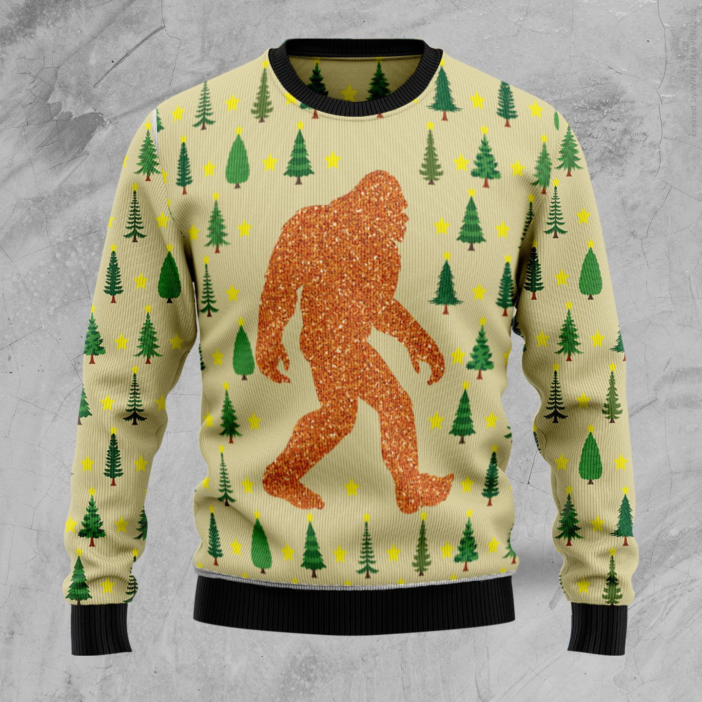 Bigfoot Sasquatch Ugly Christmas Sweater Ugly Sweater For Men Women