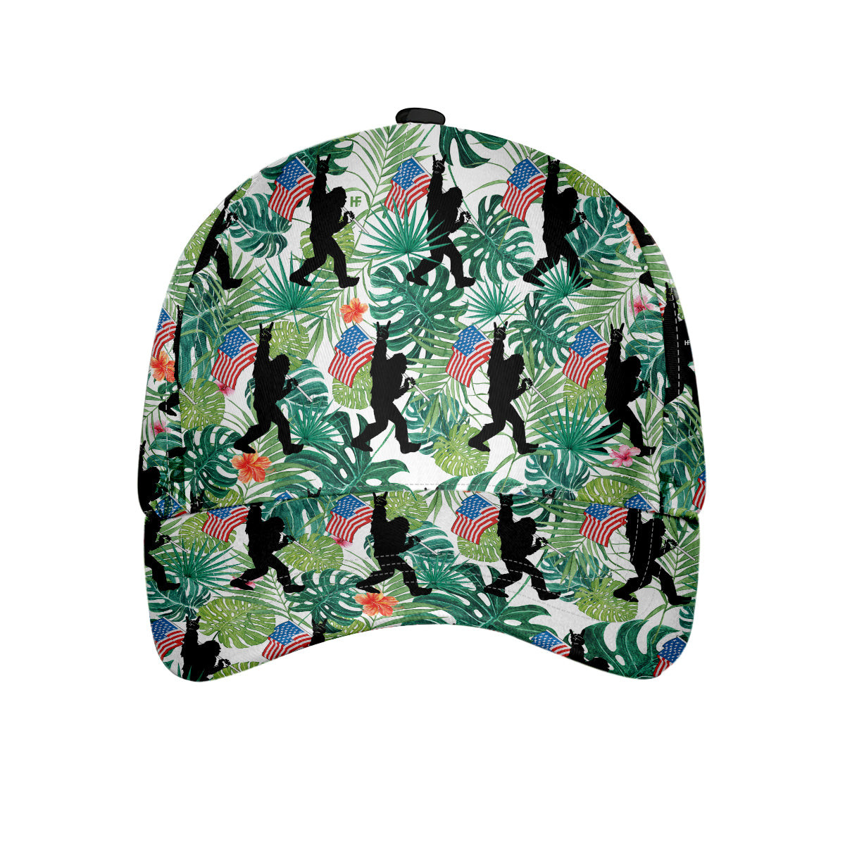 Bigfoot Tropical Hold USA Flag Classic Cap Unique Sasquatch Baseball Cap  Bigfoot Gift