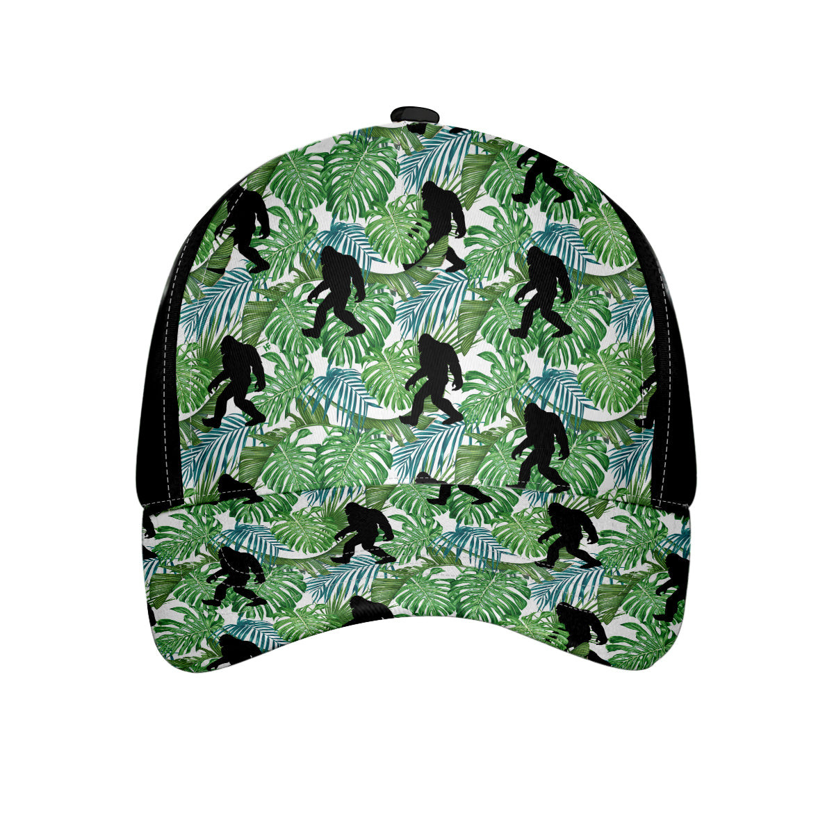 Bigfoot Tropical Leaves Classic Cap Funny Sasquatch Baseball Cap  Bigfoot Gift Idea