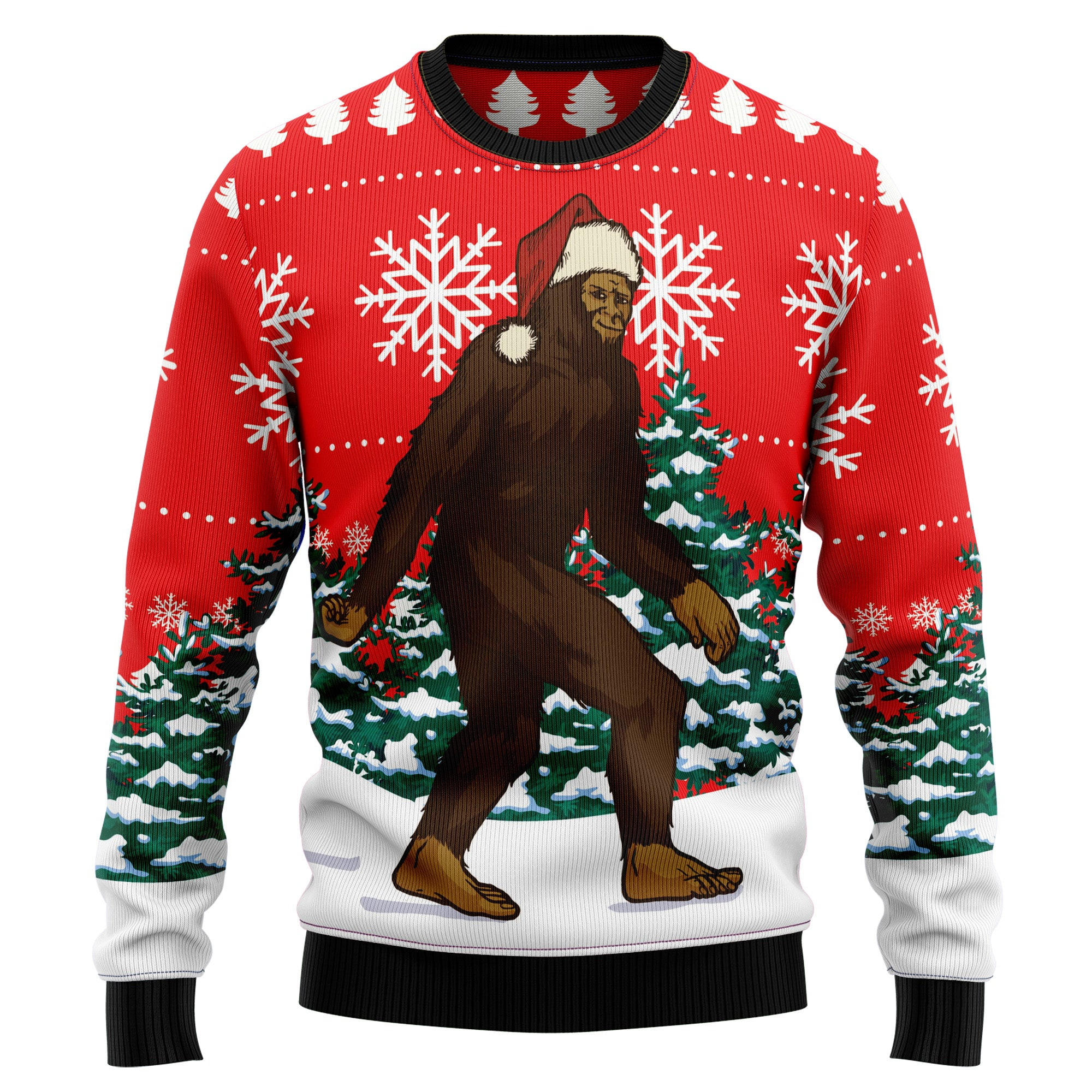 Bigfoot Ugly Christmas Sweater