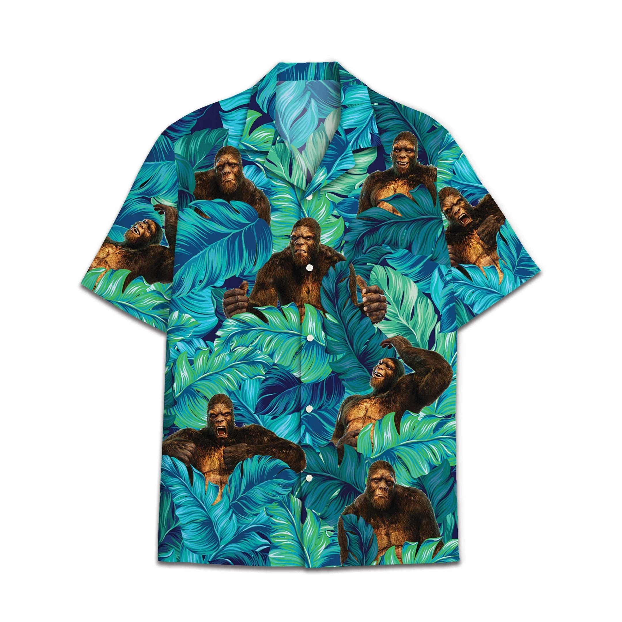 Bigfoot's Emotion Hawaiian Shirt Hawaiian Shirt For Men