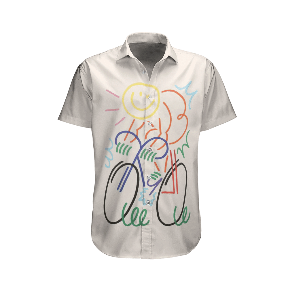 Bike Aloha Hawaiian Shirt Colorful Short Sleeve Summer Beach Casual Shirt For Men And Women