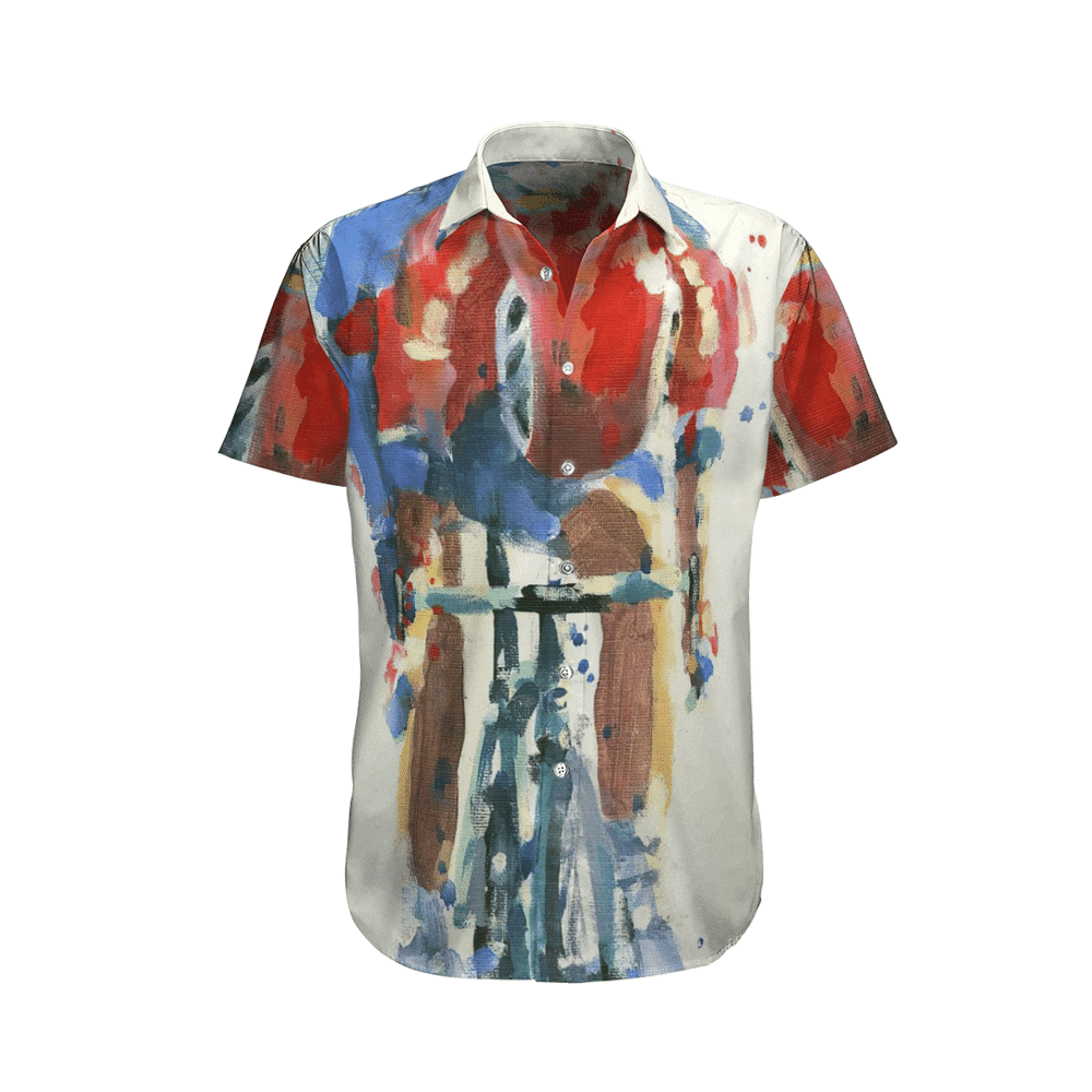 Bike Aloha Hawaiian Shirt Colorful Short Sleeve Summer Beach Casual Shirt For Men And Women