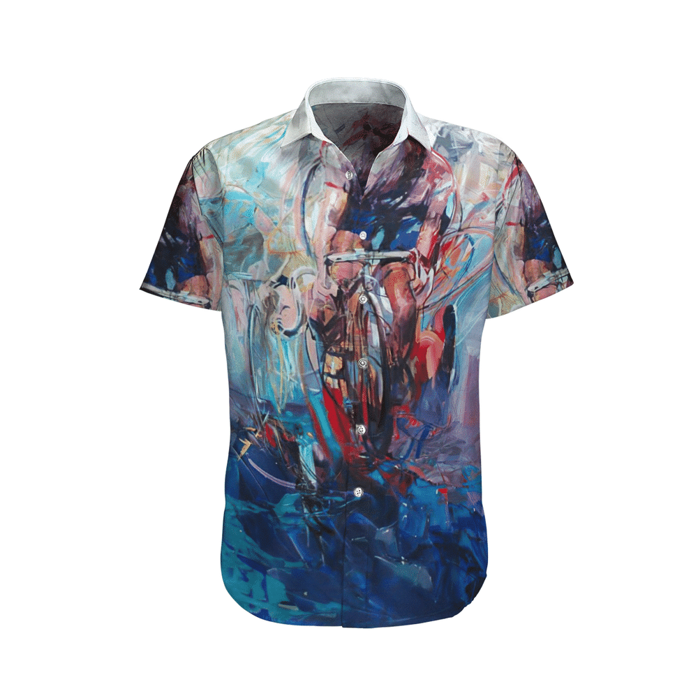 Bike Aloha Hawaiian Shirt Colorful Short Sleeve Summer Beach Casual Shirt For Men And Women