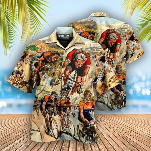 Bike Get Your Ride Bicycle Racing Edition - Hawaiian Shirt - Hawaiian Shirt For Men
