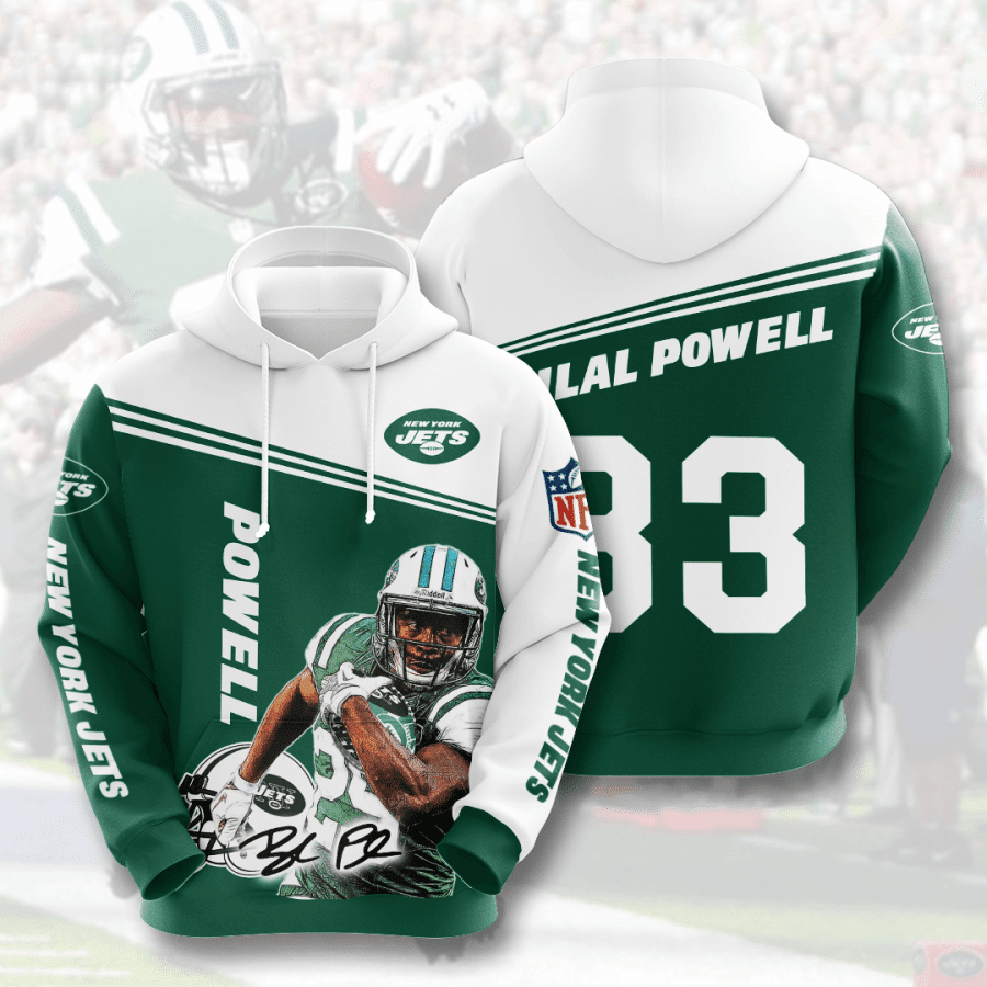 Bilal Powel New York Jets Bilal Powel New York Jets 3D Hoodie