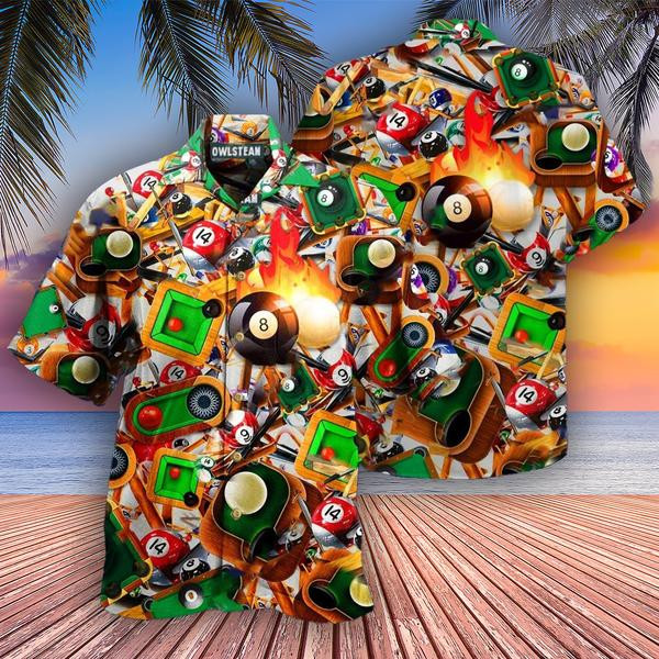 Billiards Make Your Own Luck No 8 Edition - Hawaiian Shirt - Hawaiian Shirt For Men