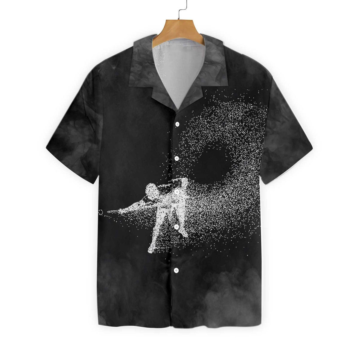 Billiards On Smoke Background Hawaiian Shirt