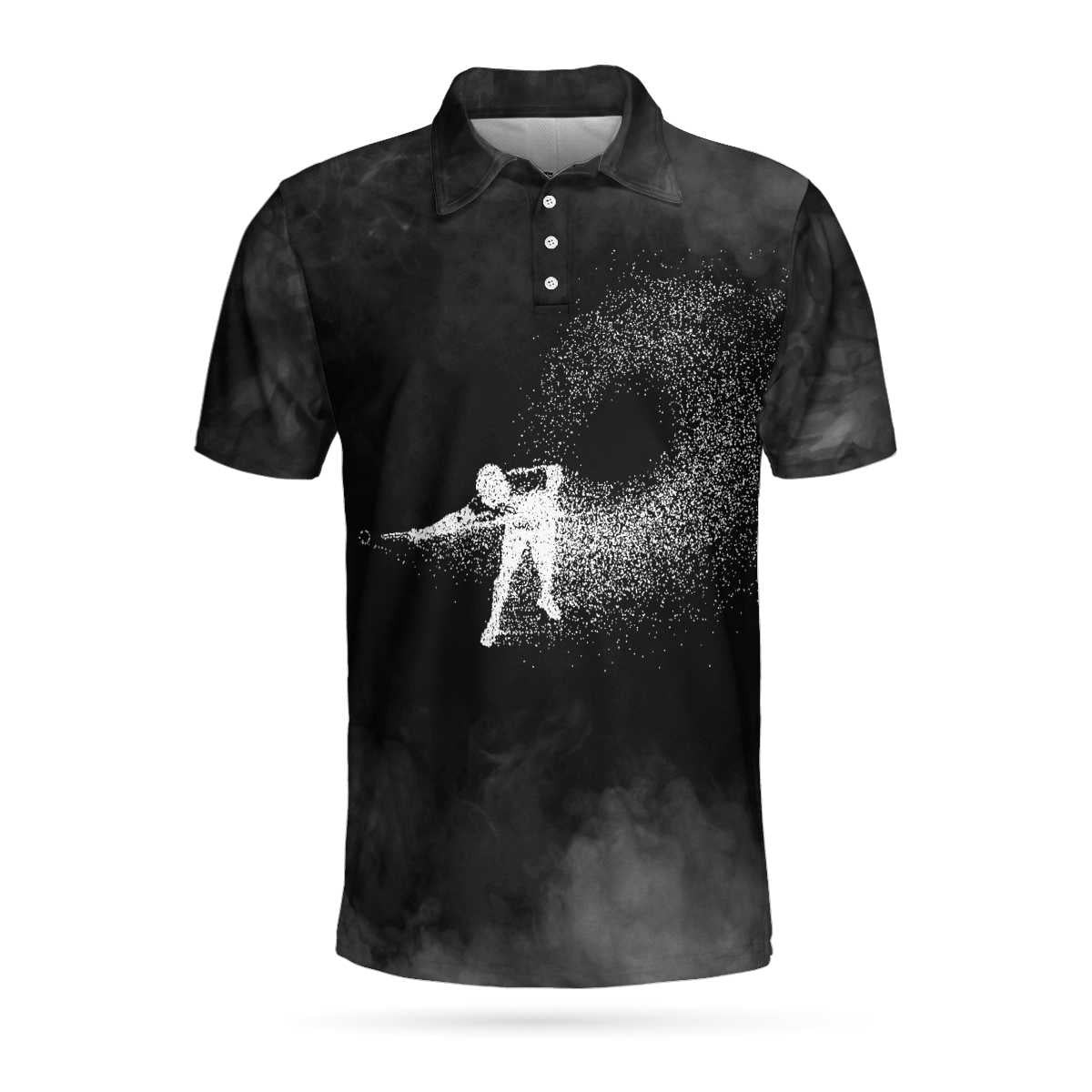 Billiards On Smoke Background Polo Shirt Smoke Billiards Player Polo Shirt Best Billiards Shirt For Men