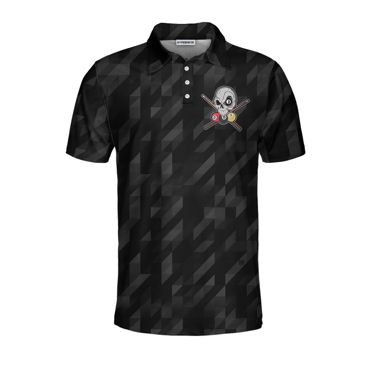 Billiards Once You Touch My Balls Polo Shirt Black Skull Billards Shirt Funny Billiards Sayings Shirt