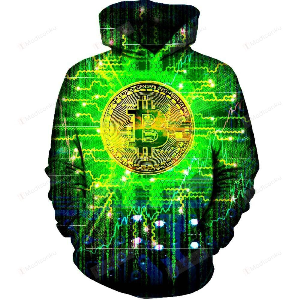 Bitcoin 3D All Over Print Hoodie