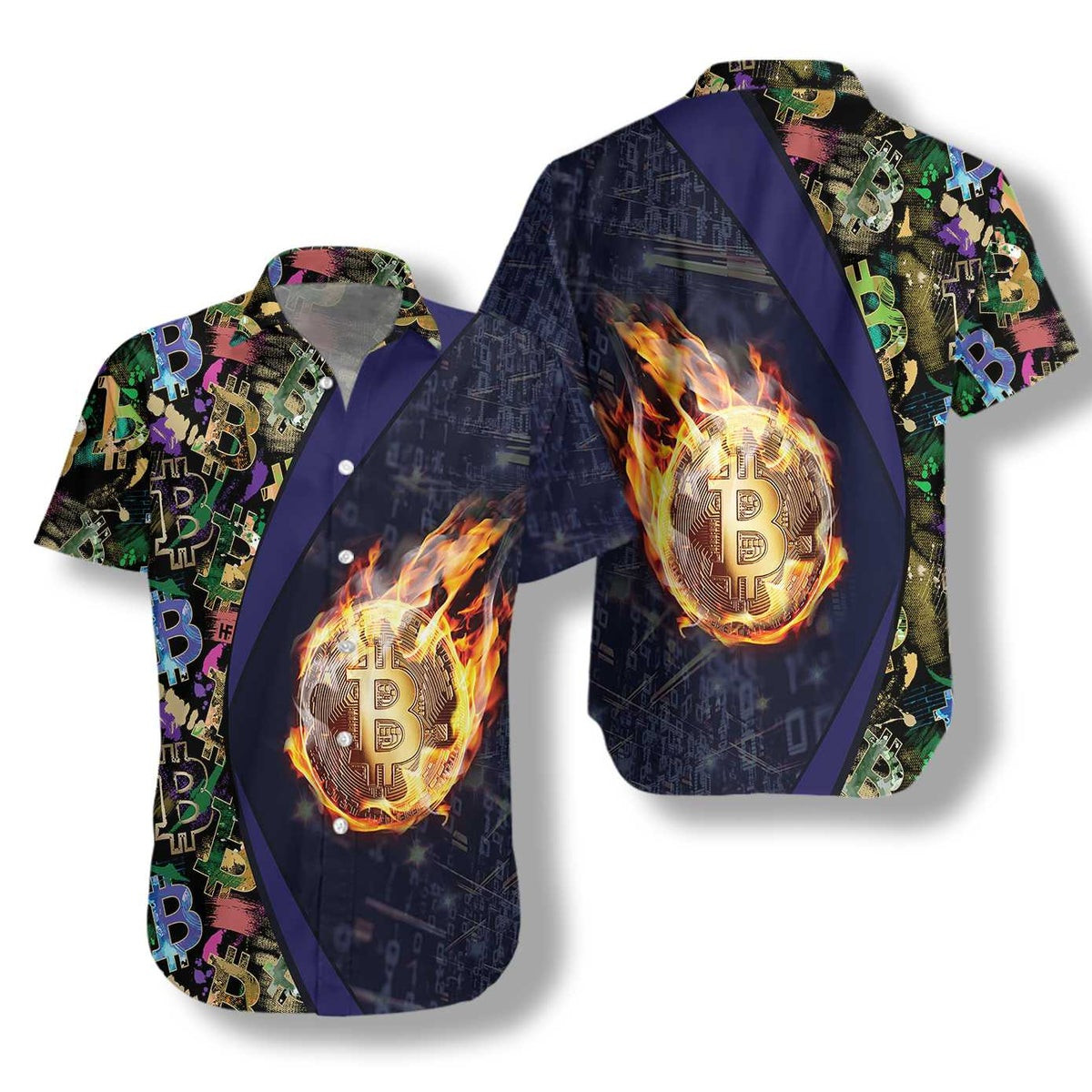 Bitcoin Block Chain V1 Hawaiian Shirt