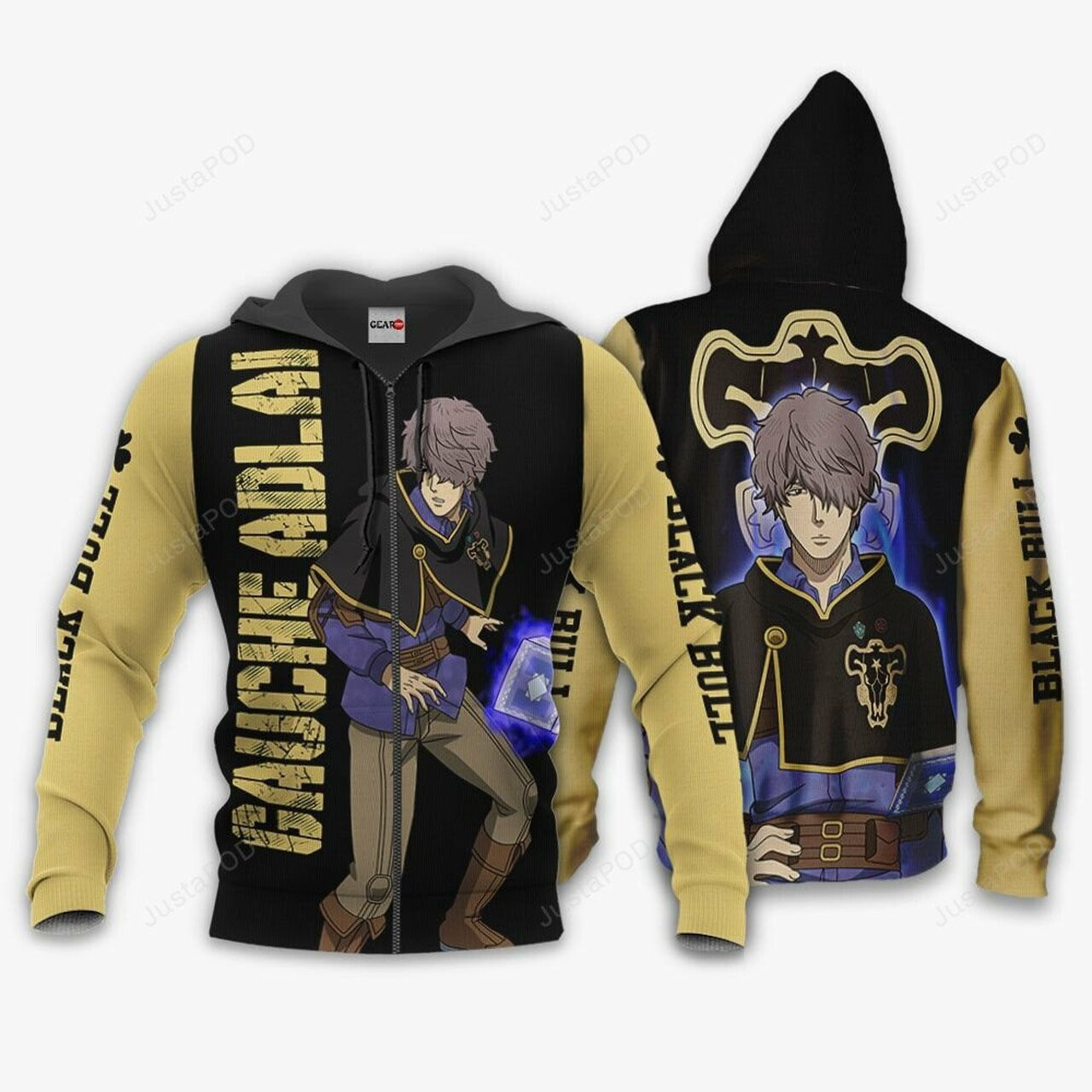 Black Bull Gauche Adlai Black Clover Anime 3d All Over Print Hoodie