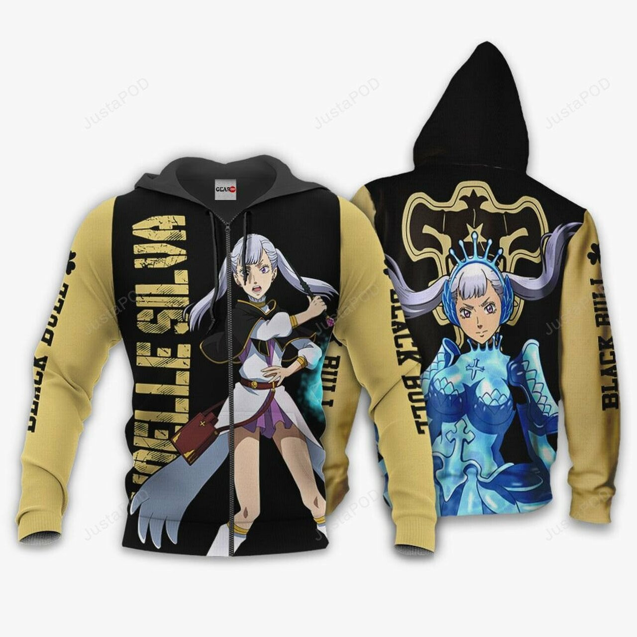 Black Bull Noelle Silva Black Clover Anime 3d All Over Print Hoodie