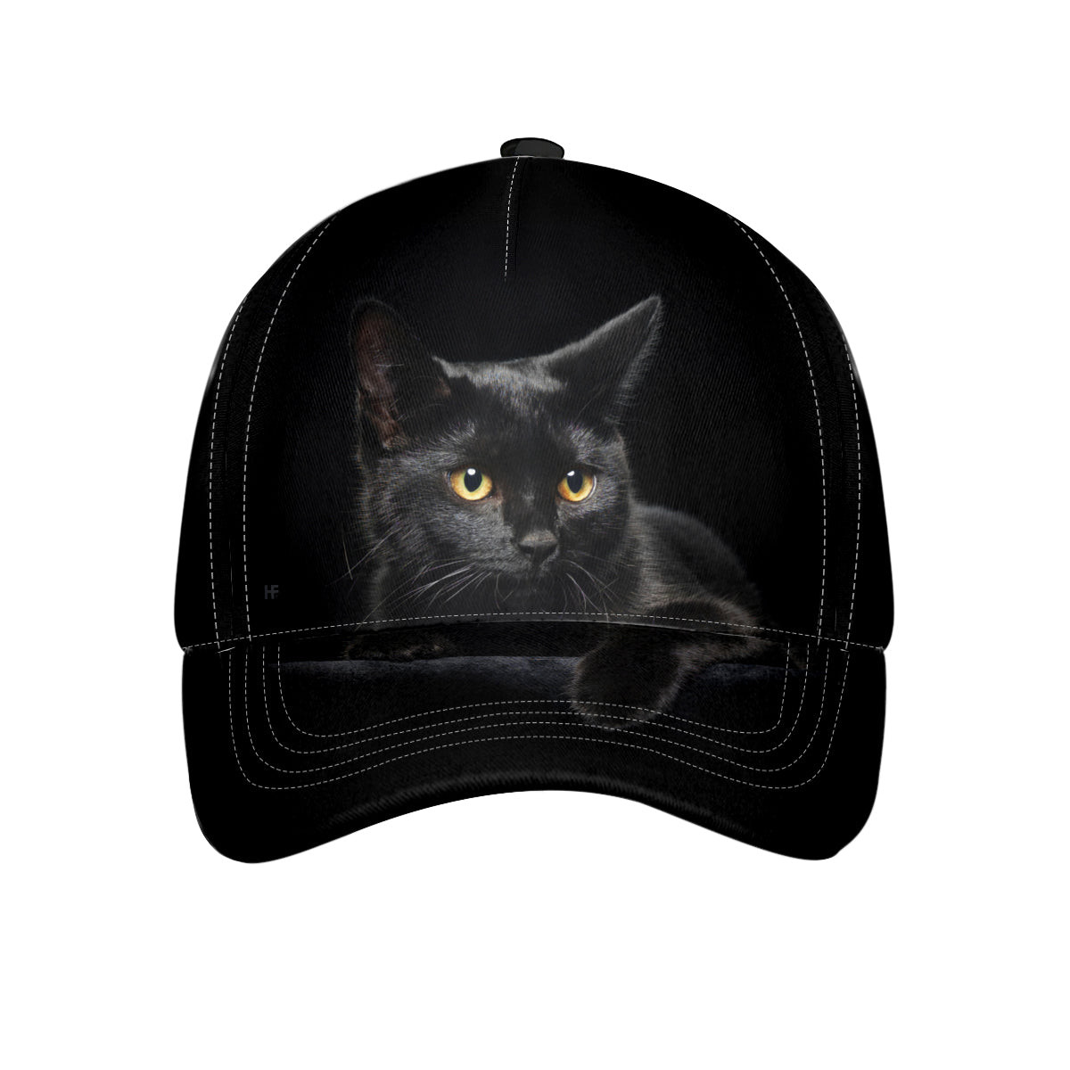 Black Cat Full Face Baby Cute Cap