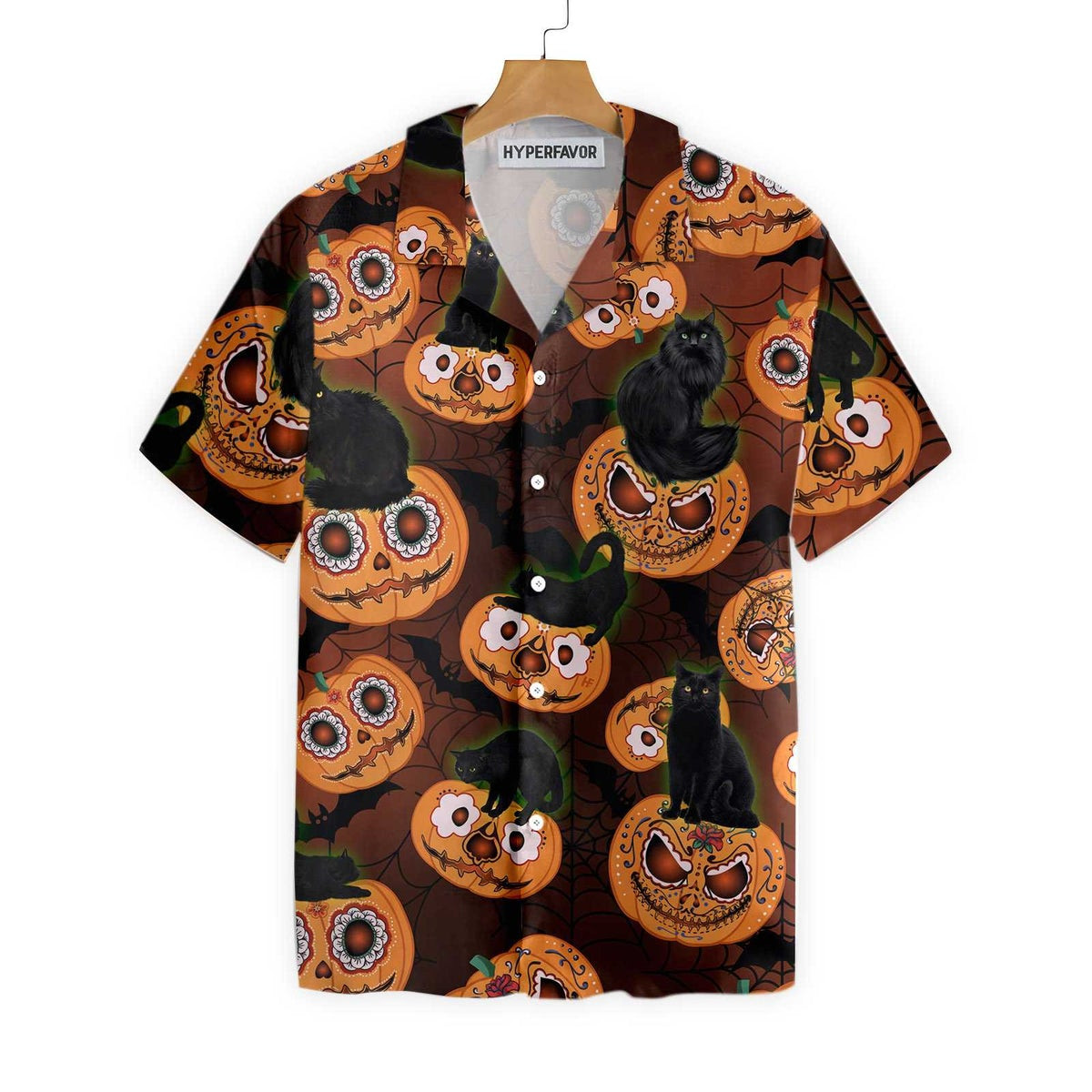 Black Cats Are Awesome For Halloween Hawaiian Shirt