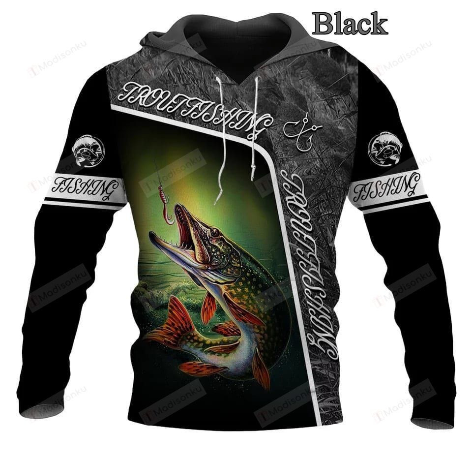 Black Fish For Unisex 3D All Over Print Hoodie
