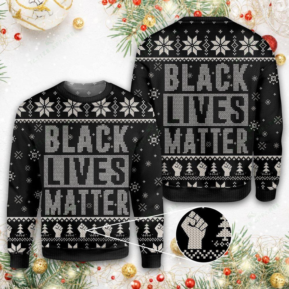 Black Lives Matter Ugly Christmas Sweater