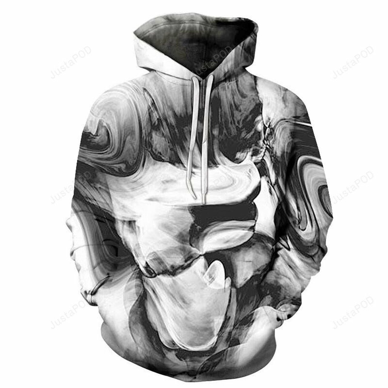 Black Marble 3d All Over Print Hoodie