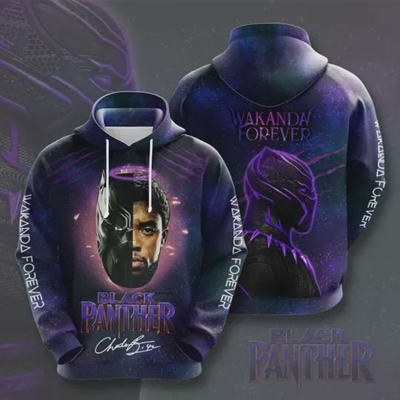Black Panther Wakanda Forever 3d All Over Print Hoodie