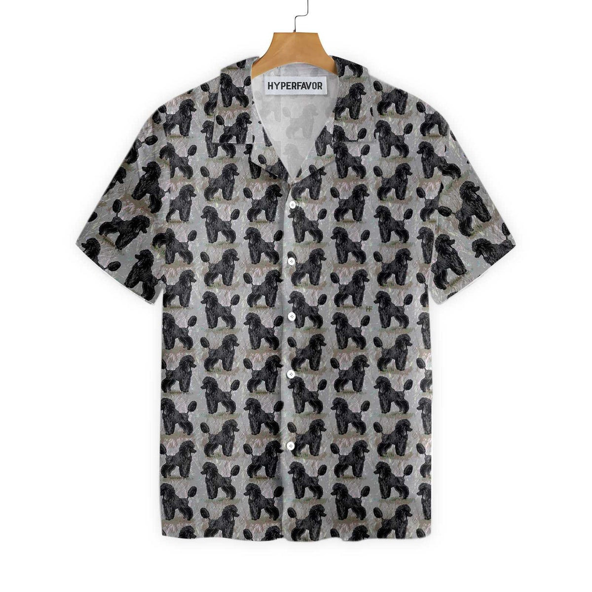 Black Poodles Shirt For Men Hawaiian Shirt