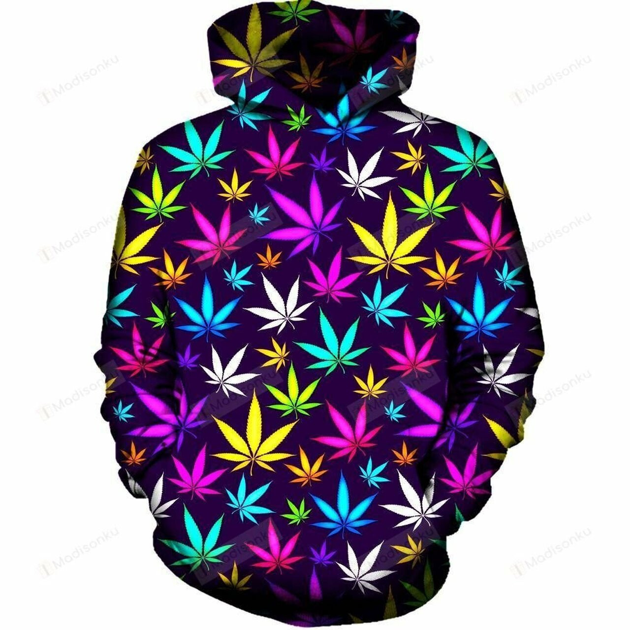 Black Weed 3d All Over Printed Hoodie