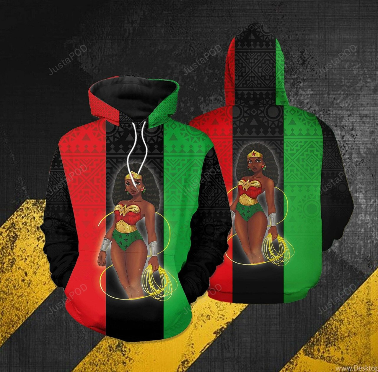 Black Wonder Women 3d All Print Hoodie