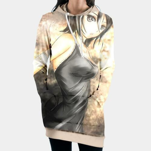 Bleach Rukia Hooded Dress Bleach 3d Hoodie Dress Sweater Dress Sweatshirt Dress Hoodie