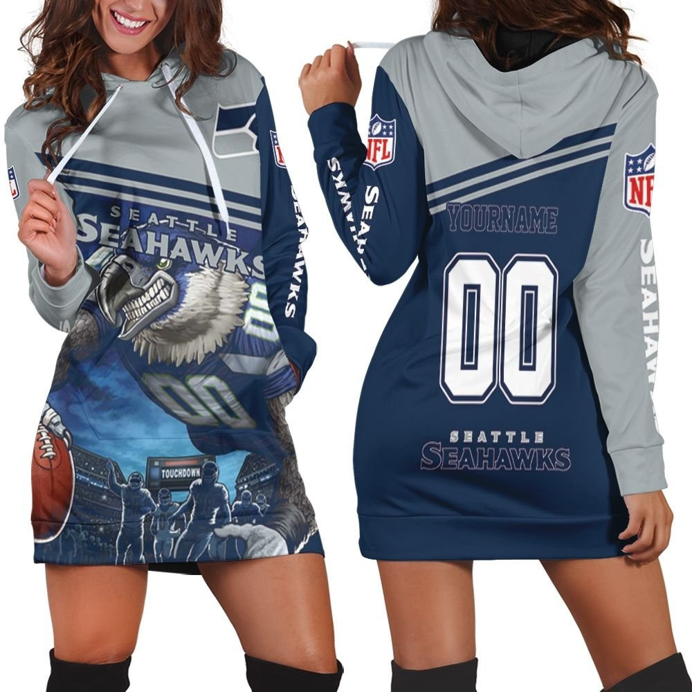 Blitz The Seahawk Seattle Seahawks 2020 Nfl Season Legendary Champions Personalized Hoodie Dress Sweater Dress Sweatshirt Dress