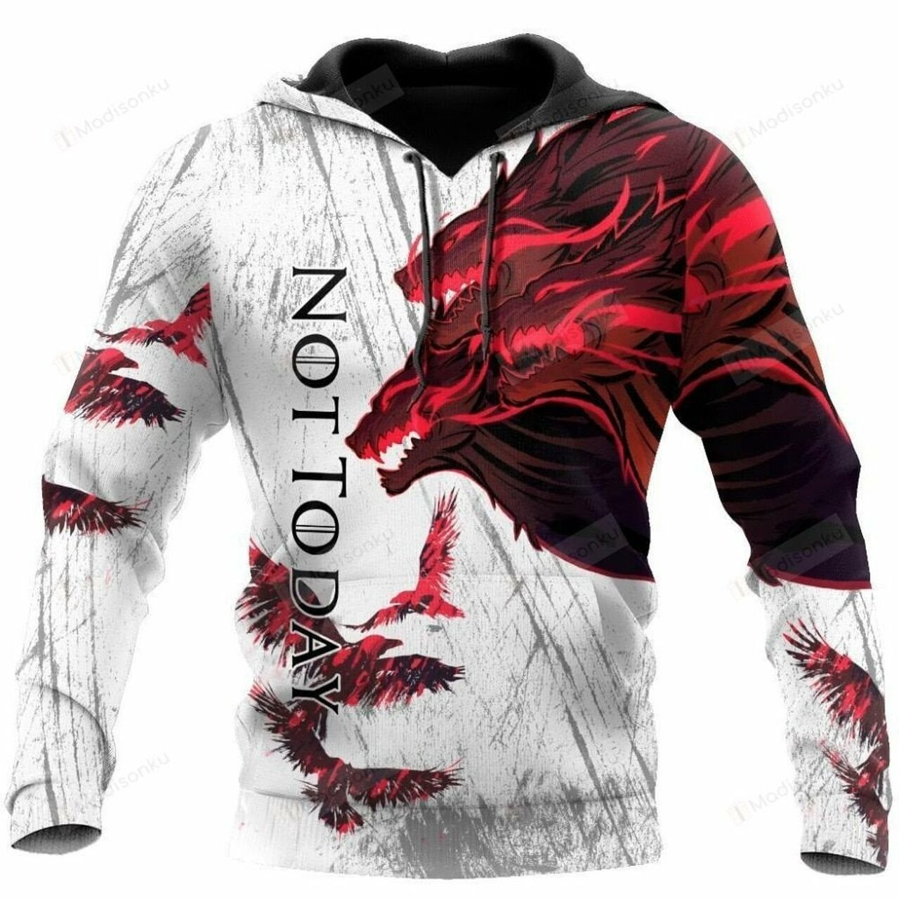 Blood Wolf 3d All Over Print Hoodie, Zip-up Hoodie