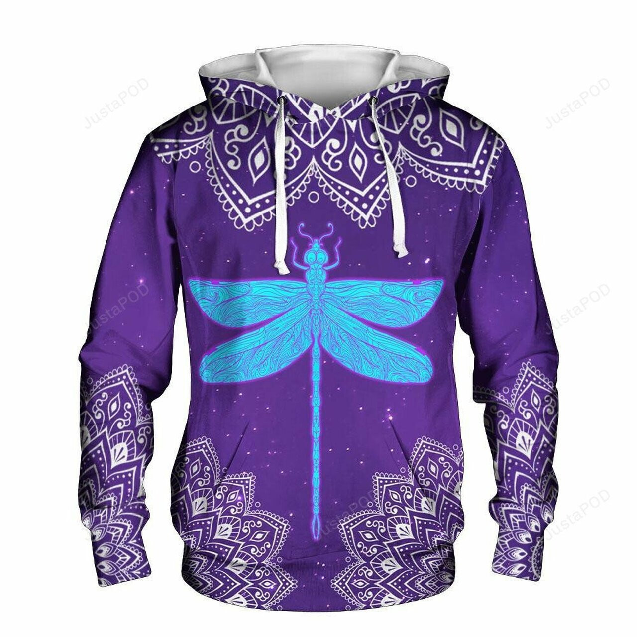 Blue Dragonfly 3d All Over Print Hoodie