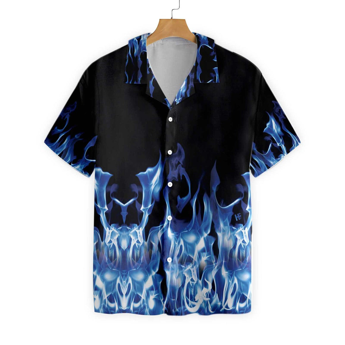 Blue Flame Hawaiian Shirt