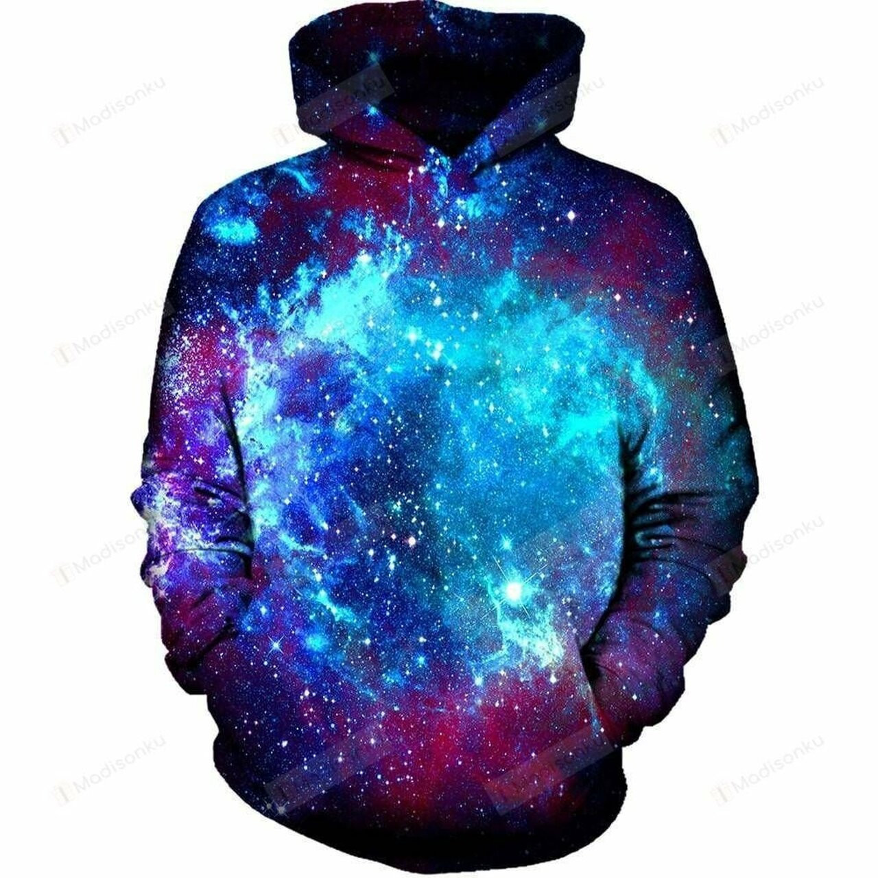 Blue Galaxy For Unisex 3d All Over Print Hoodie