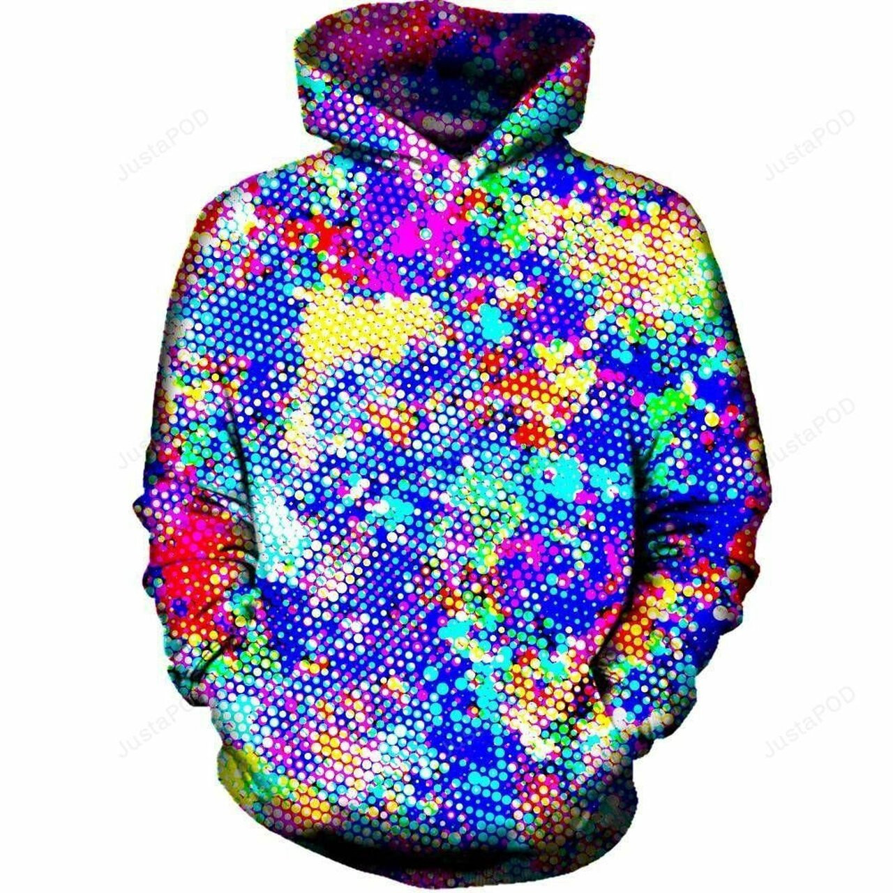 Blue Gush 3d All Over Printed Hoodie