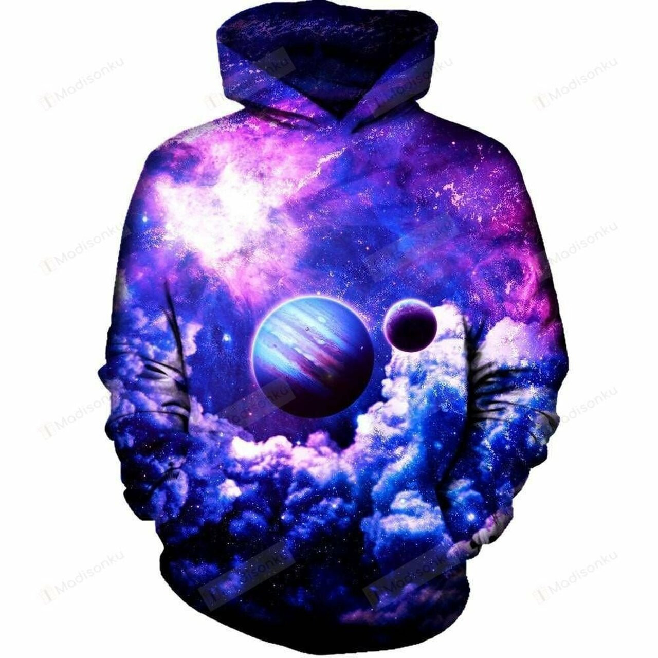 Blue Planet 3d All Over Print Hoodie