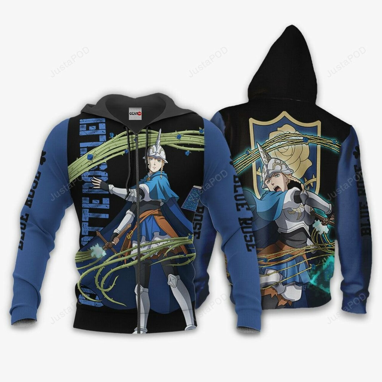 Blue Rose Charlotte Roselei Black Clover Anime 3d All Over Print Hoodie