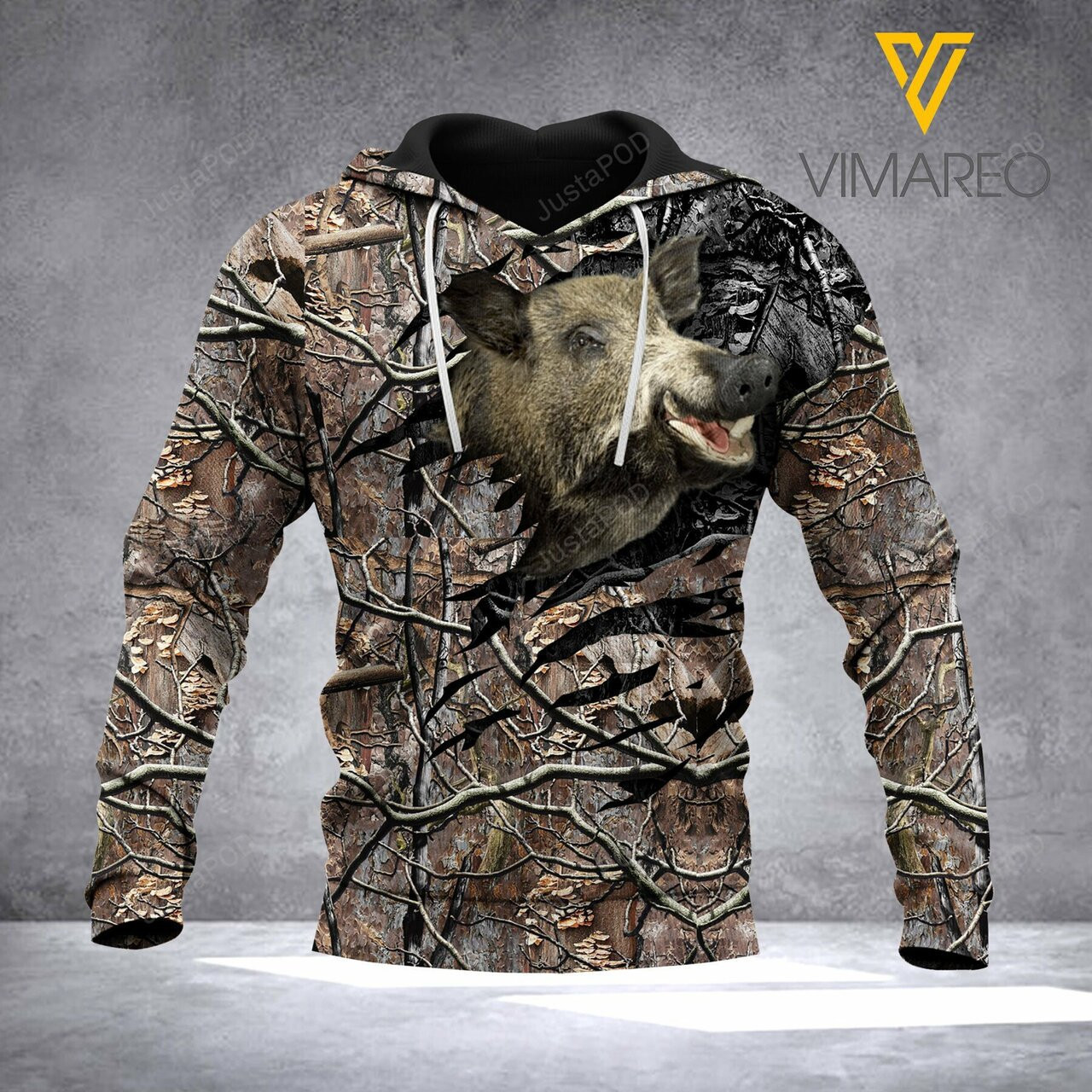 Boar Hunting Camouflage 3d All Over Print Hoodie