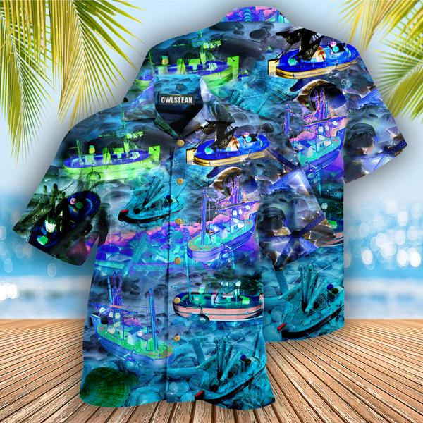 Boat Blue Life Is Good On Our Boat Edition - Hawaiian Shirt - Hawaiian Shirt For Men