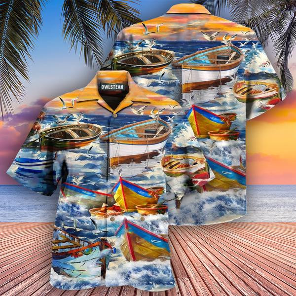 Boat Life Is Short Boats Are Cool Edition - Hawaiian Shirt - Hawaiian Shirt For Men