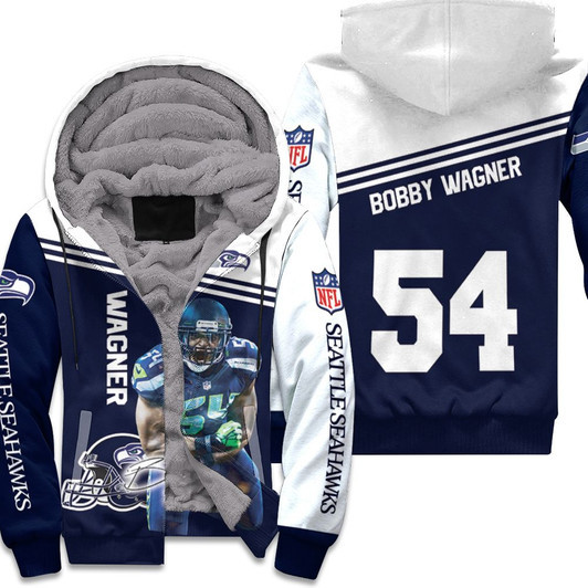 Bobby Wagner Seattle Seahawks 3D Fleece Hoodie