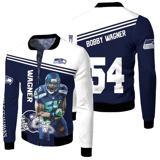 Bobby Wagner Seattle Seahawks Fleece Bomber Jacket