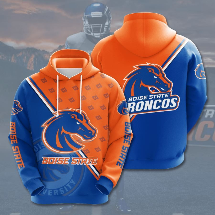 Boise State Broncos No211 Custom Hoodie 3D All Over Print