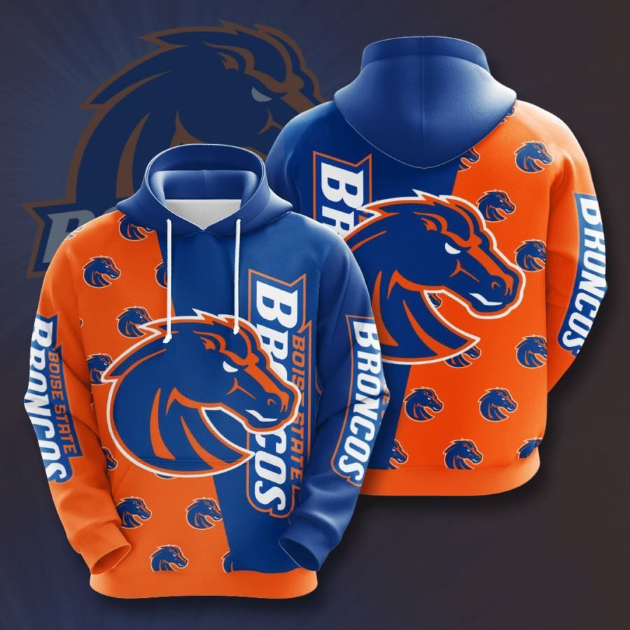 Boise State Broncos No212 Custom Hoodie 3D All Over Print