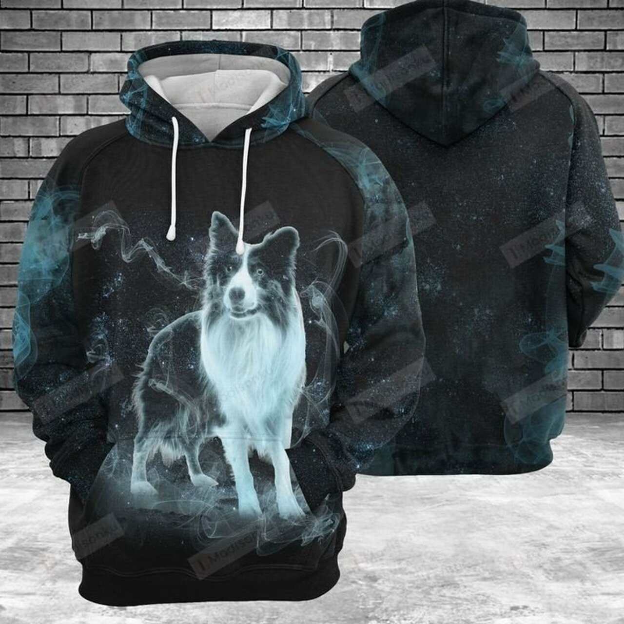 Border Collie Galaxy For Unisex 3d All Over Print Hoodie