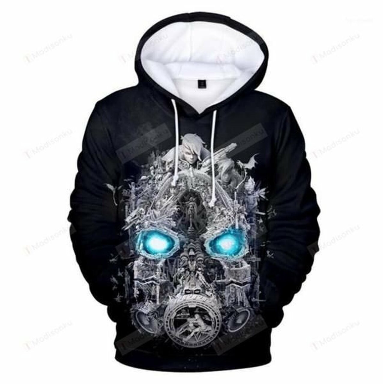 Borderlands Long Sleeve Hooded 3d All Over Print Hoodie