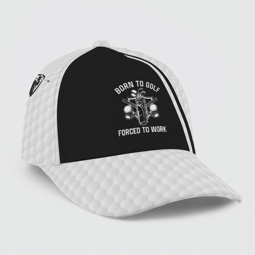 Born To Golf Forced To Work Golf Cap Golf Hats For Men